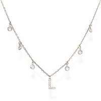 Collana Amen Donna Letterami in Argento Zirconia CLBBZL - CLBBZL